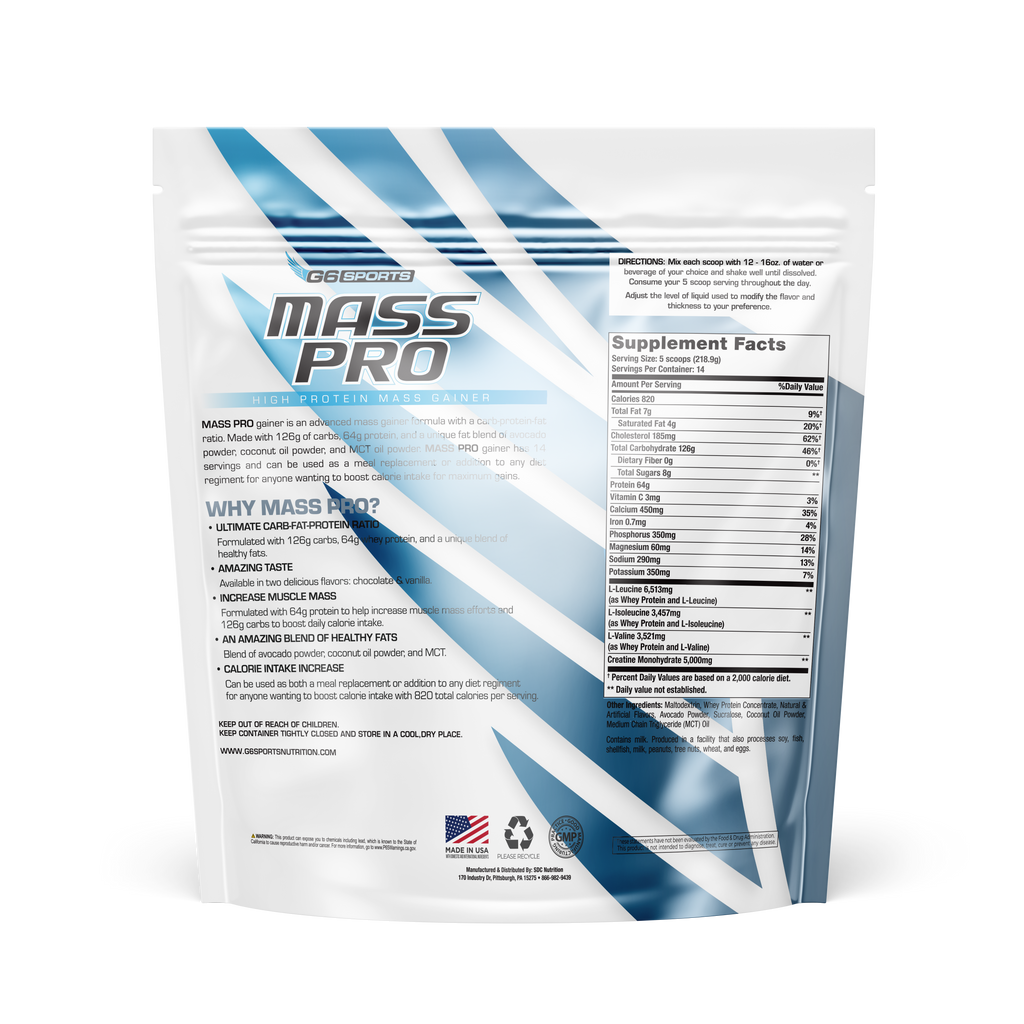 MASS PRO High Protein Mass Gainer (6.76lb Bag)